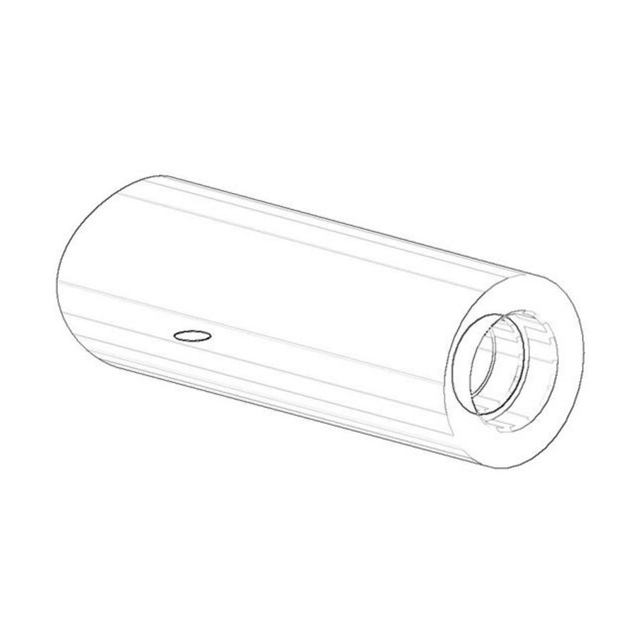 Uitloop 27,5x70mm chr 091106074-00