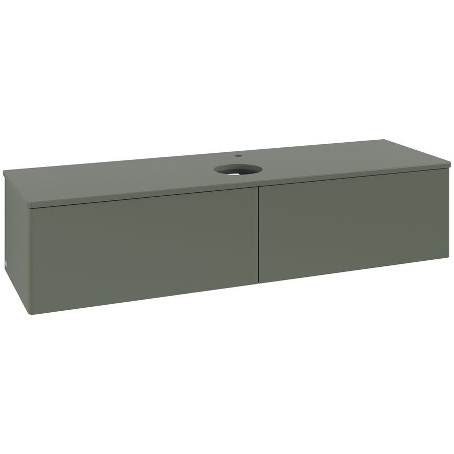 Wastafelonderkast Antao 1600x360x500mm L.Green Matt Lacquer L36050HL