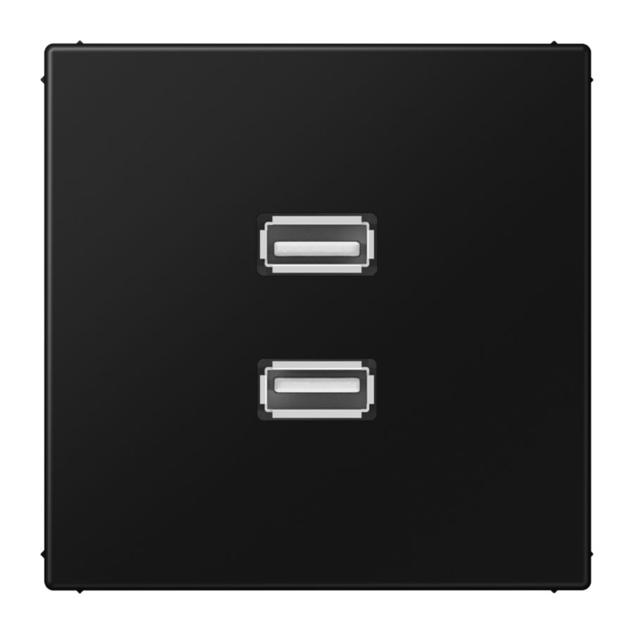 Afdekking zwart voor 2xUSB LS990