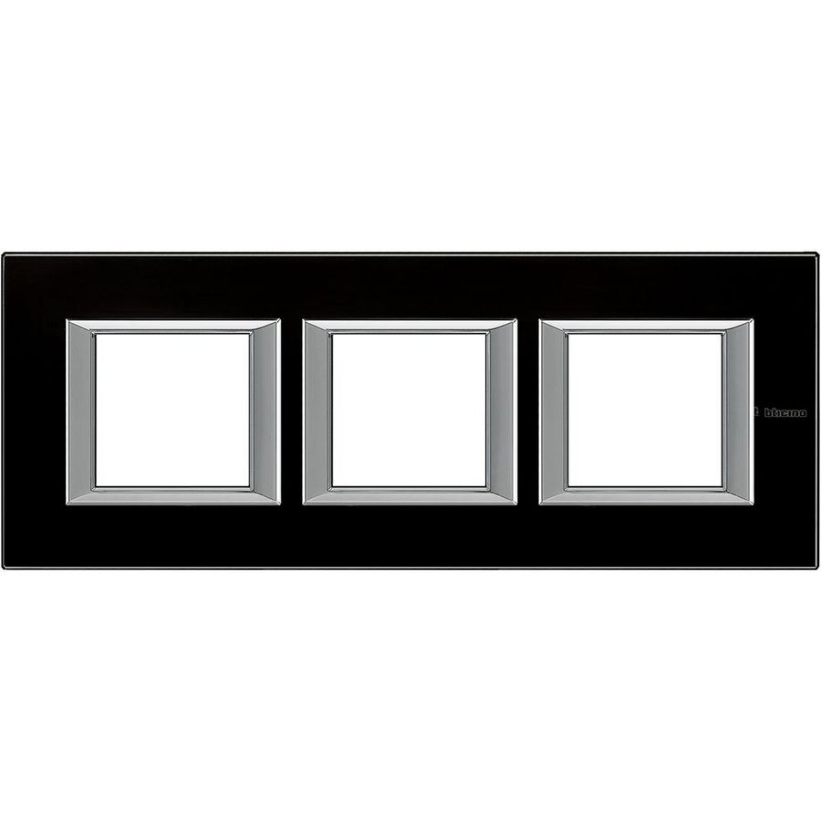 Afdekraam Nacht zwart glas recht horizontaal 3x2 mod.Axolute