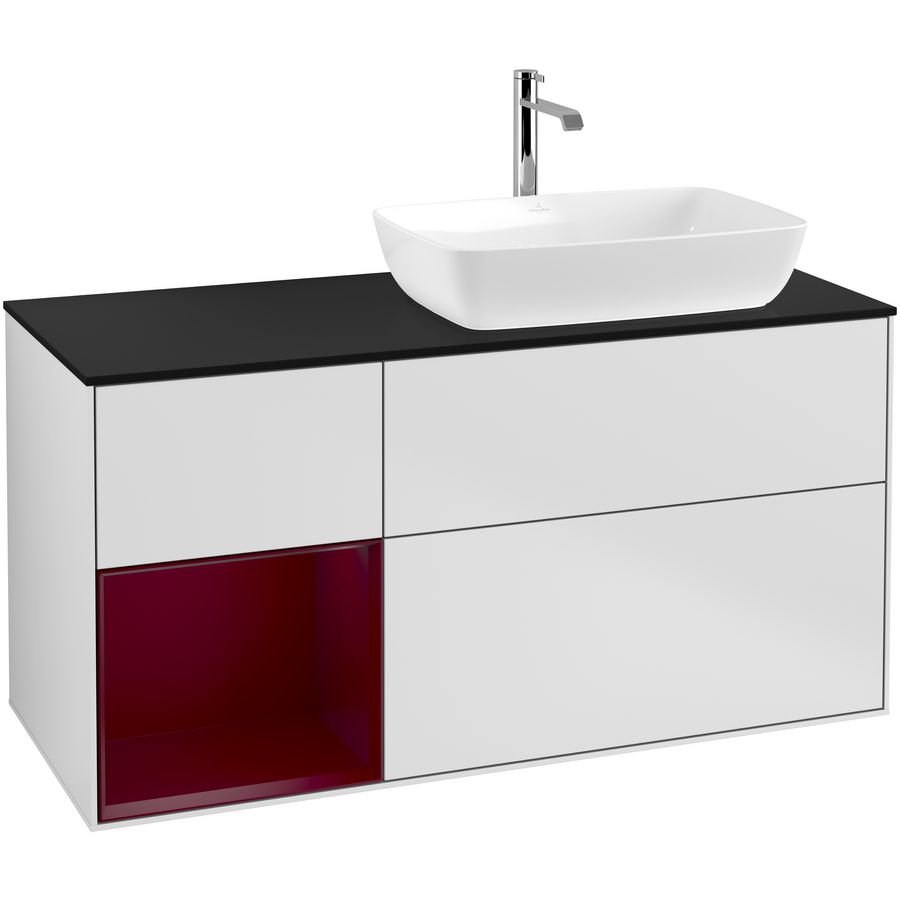 Wastafelonderkast Finion 1200x603x501mm White Matt Lacquer G802HBMT