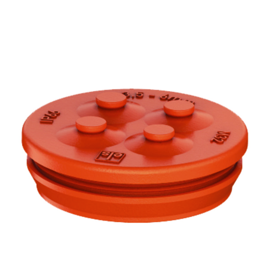 Dubbele membraaninvoeringen M32 reinorange IP66 VVE=25