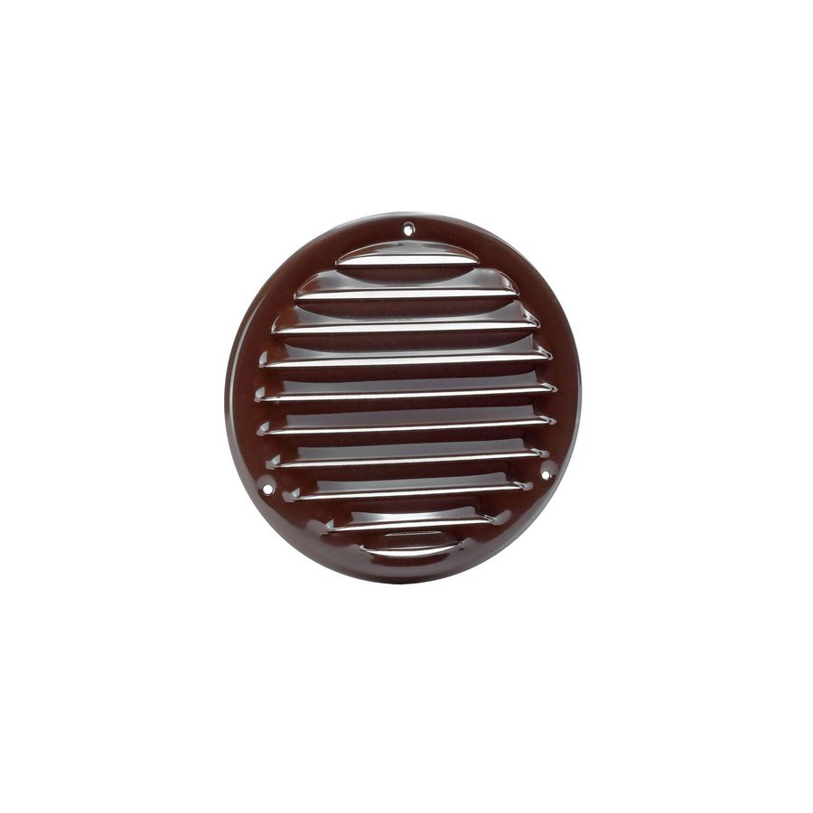 Stalen schoepenrooster Ø125mm bruin