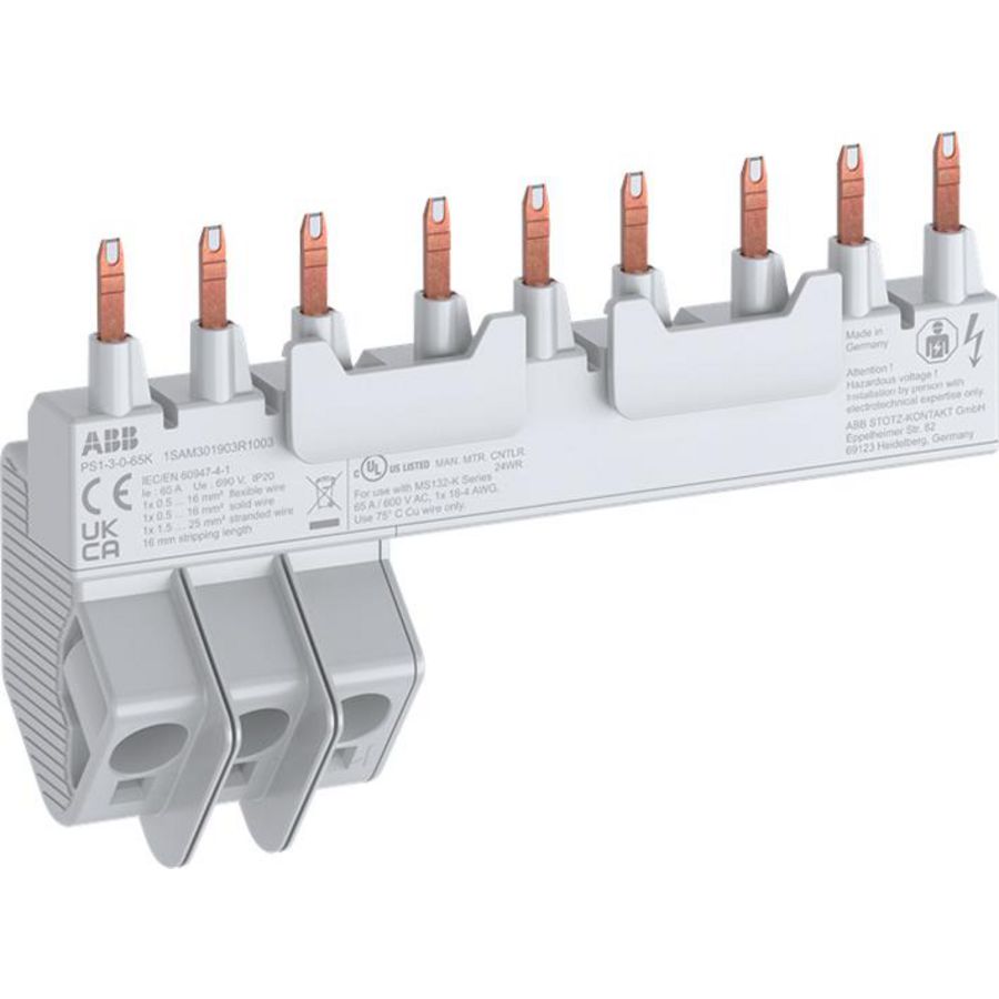 Kamrail 3x MS132-K 65A