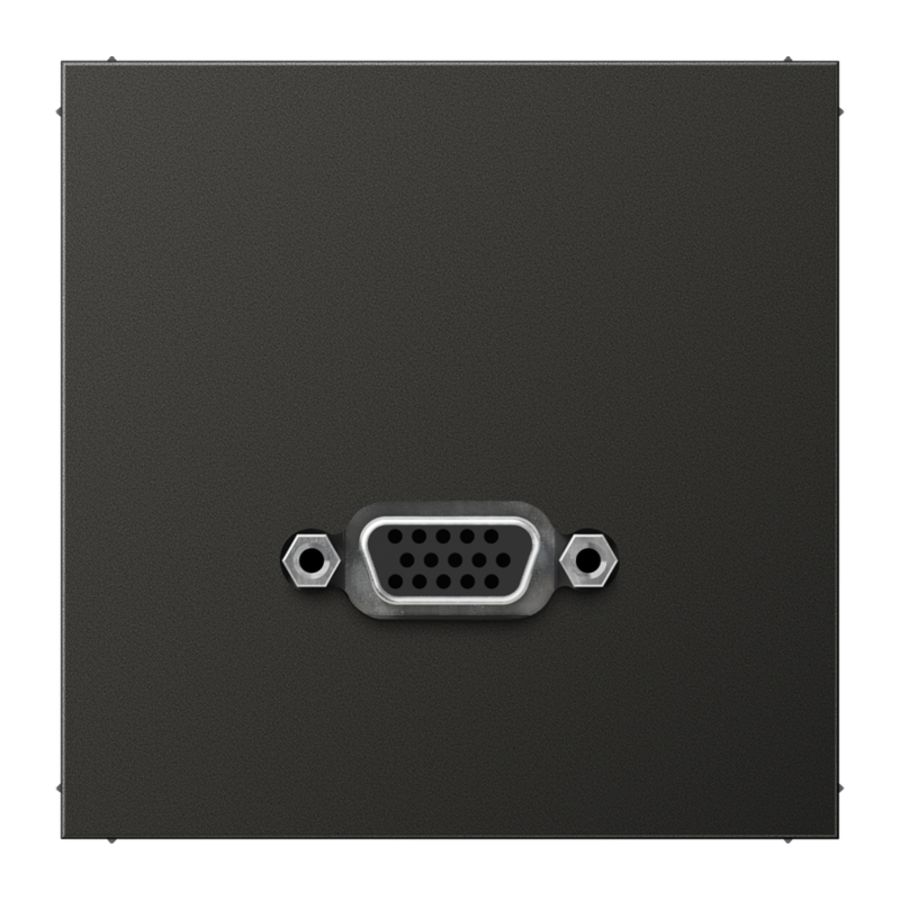 Afdekking antraciet voor 1xVGA LS