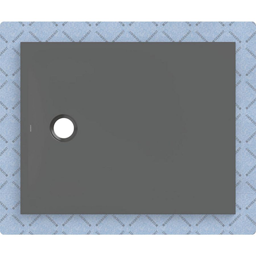 Douchevloer CleanFloor30 geïntegreerd met afdichtingsvlies grafiet: 100x80cm