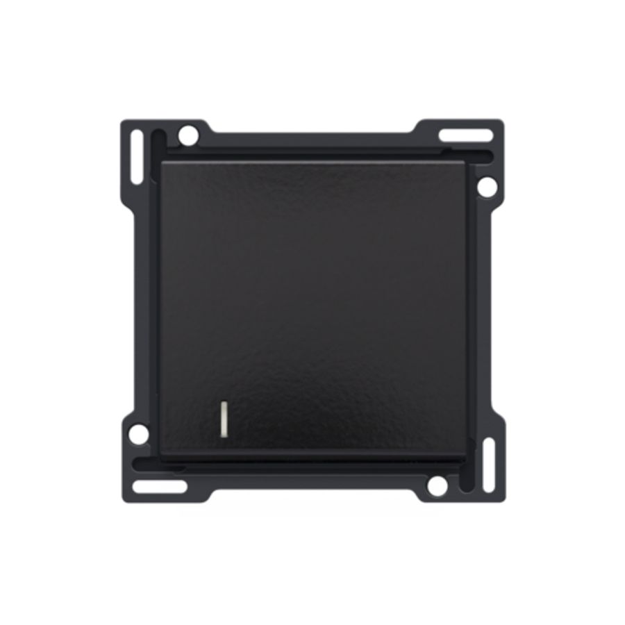 Afwerkingsset lens enkelvoudige schakelaar/knop pianoblack