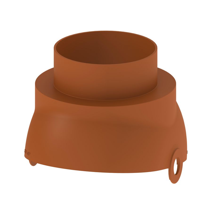Scharnierkap FX Easy 140 terra tbv buis Ø125mm