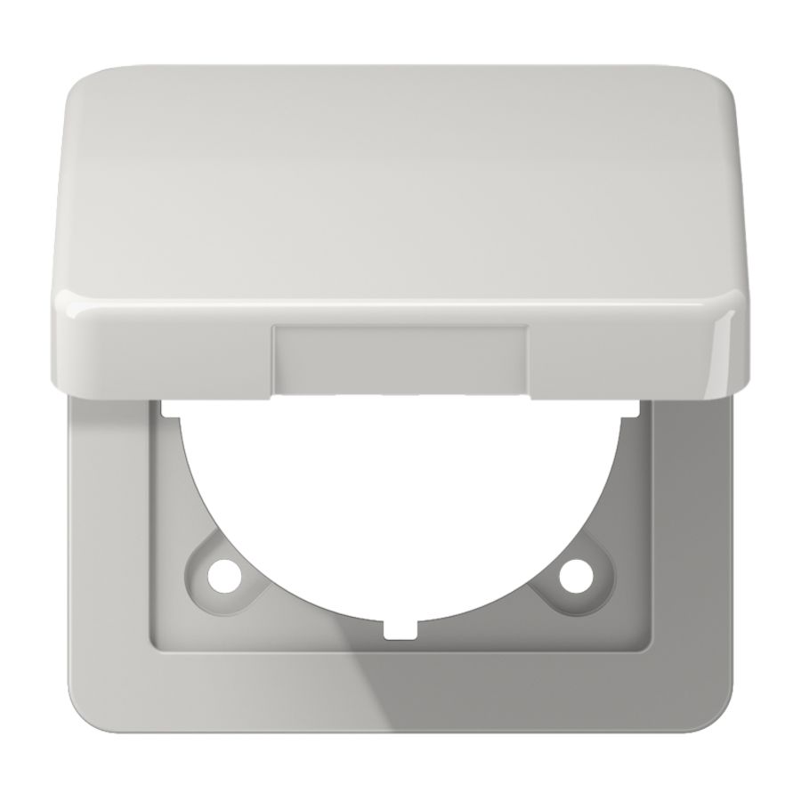 Klapdeksel CD500 lichtgrijs slagvast