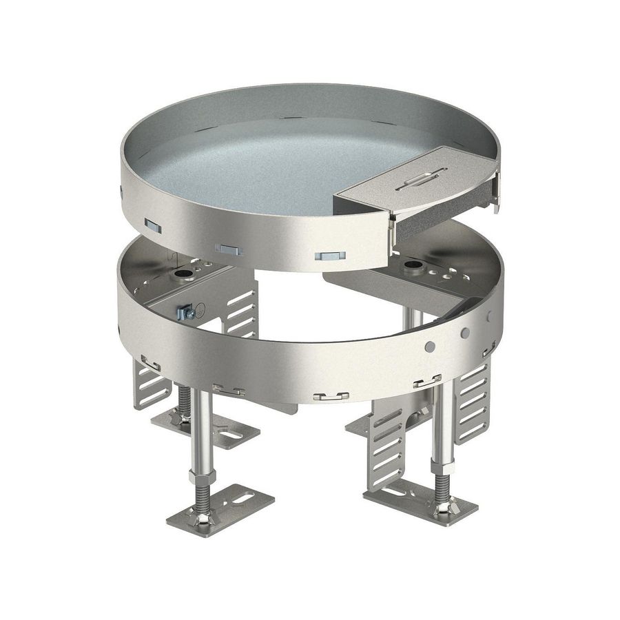 Ronde cassette snoeruit. Ø215mm rvs A2 1.4301