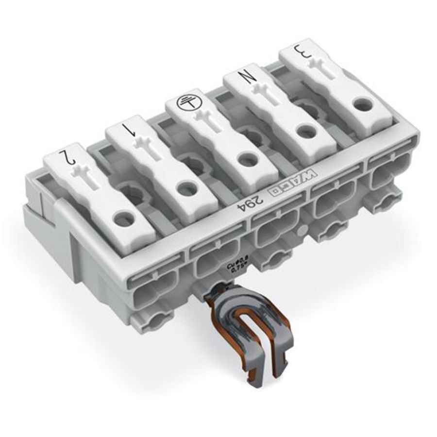 Kroonklem Drukknop extern PE-klikcontact 294-4255 VVE=250