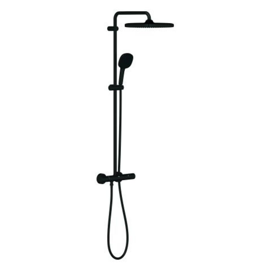 Tempesta 250 Cube Douchesysteem Max 8,0L/M matte black (mat zwart) (prof)