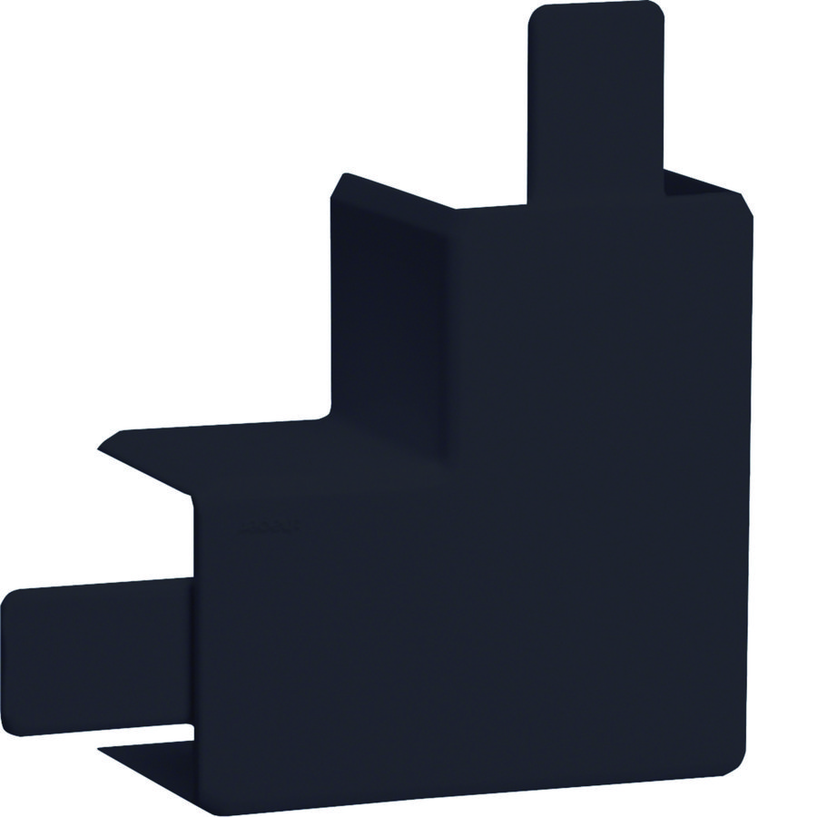 LF vlakke hoek goot 20x35mm halogeenvrij grafietzwart