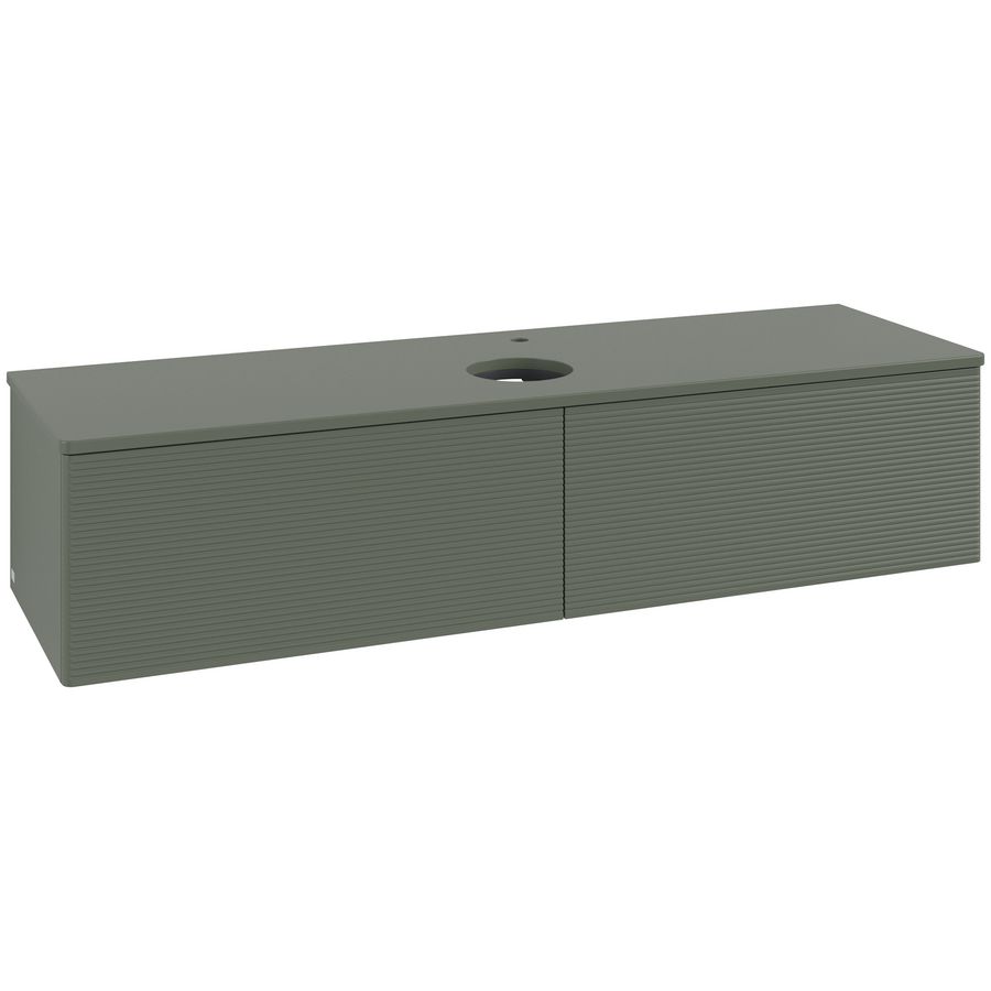 Wastafelonderkast Antao 1600x360x500mm L.Green Matt Lacquer L36150HL