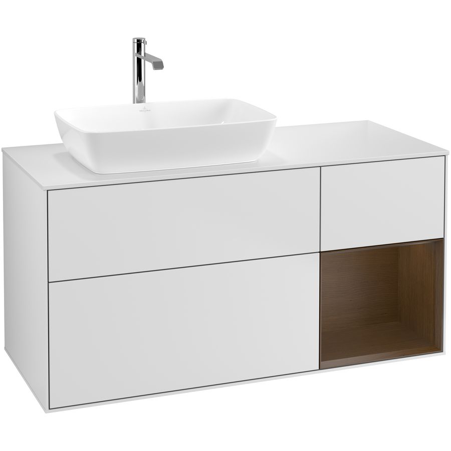 Wastafelonderkast Finion 1200x603x501mm White Matt Lacquer G811GNMT