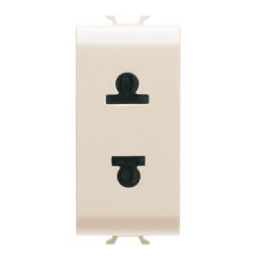 EURO-AMERICAN STANDARD SOCKET- 250/125V ac-2P 15A VVE=12