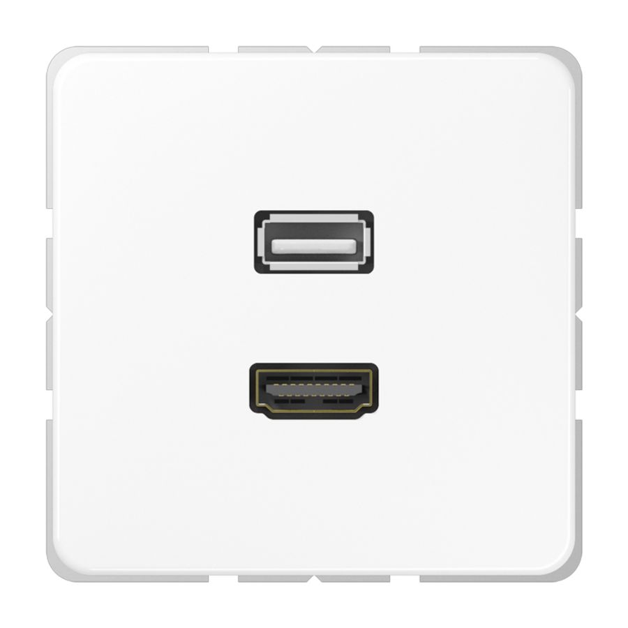 Afdekking alpin wit voor HDMI/USB CD500