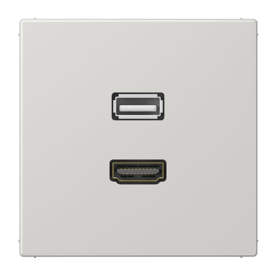 Afdekking licht grijs v. HDMI/USB LS990