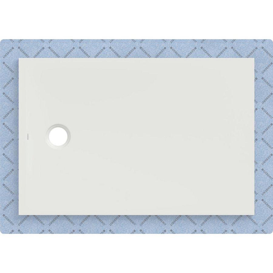 Douchevloer CleanFloor30 geïntegreerd met afdichtingsvlies wit: 120x80cm