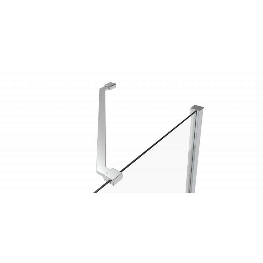 Stabilisatiestang 45 graden 22x210mm chroom 45 graden