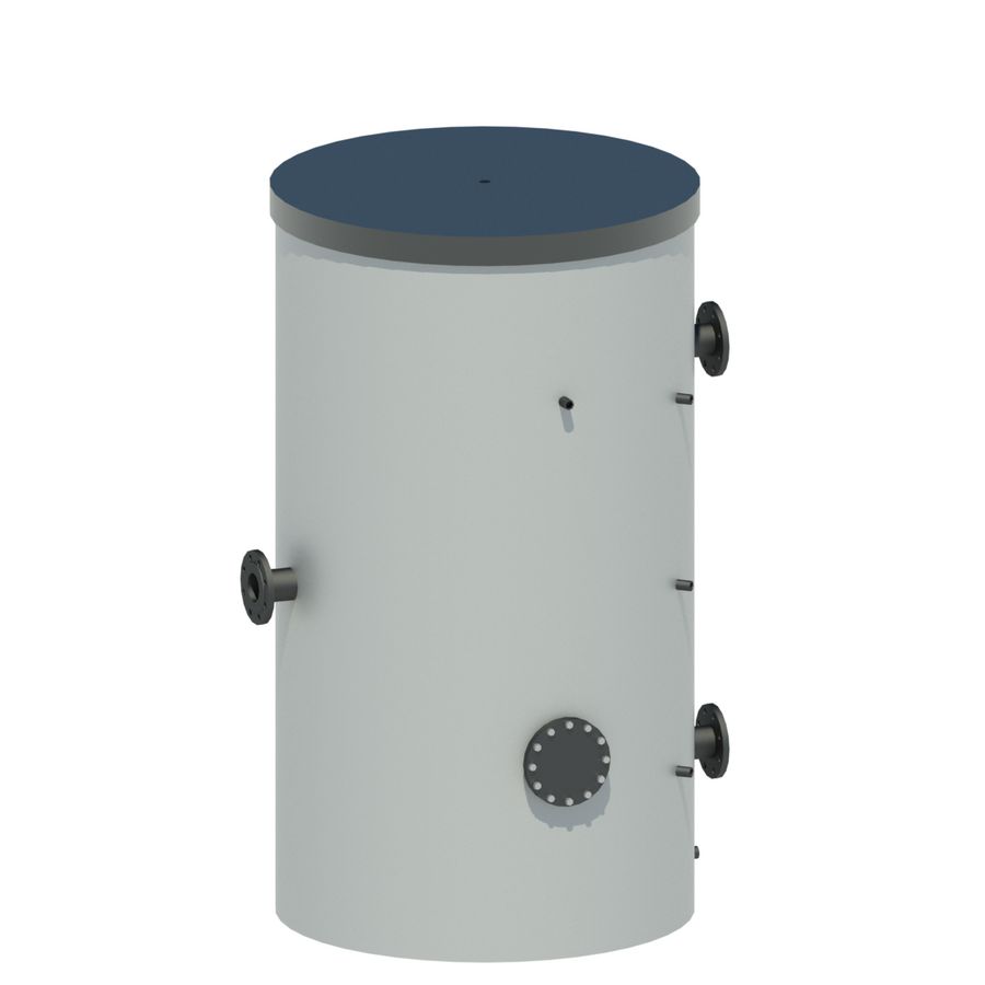 Isolatie buffervat 1200L verwarmen