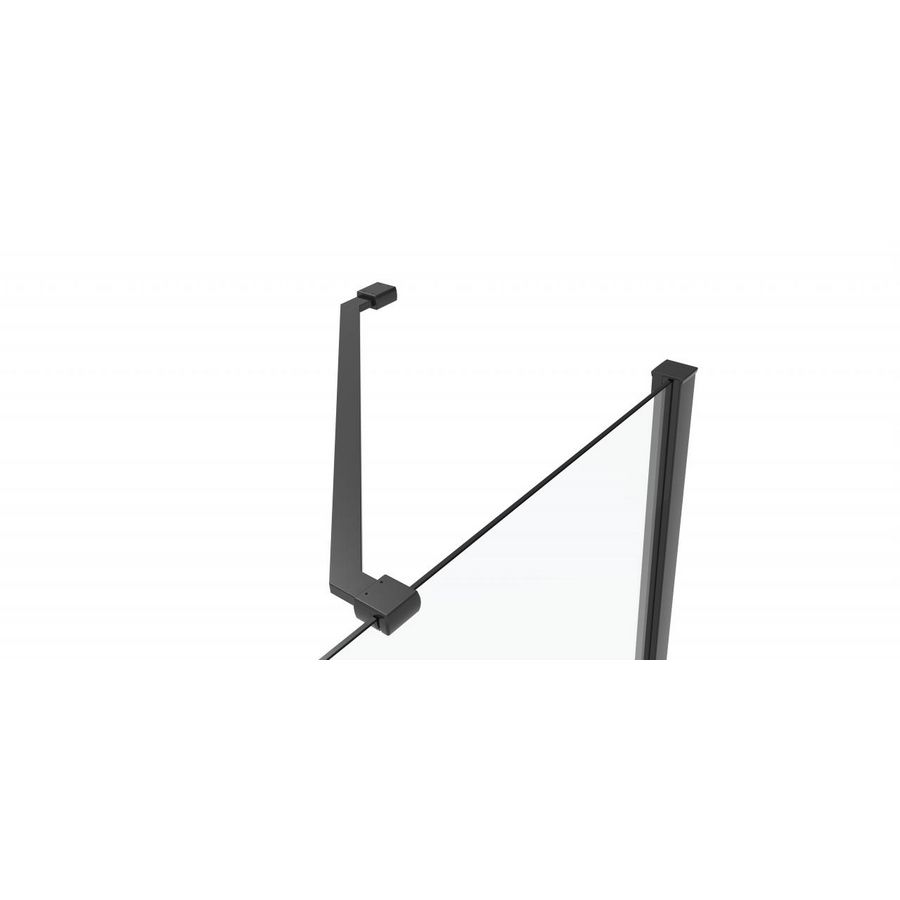 Stabilisatiestang 45 graden 22x210mm zwart 45 graden