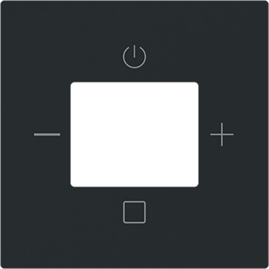 Centraalplaat voor digitale radio art-matzwart (8252-45M-101)