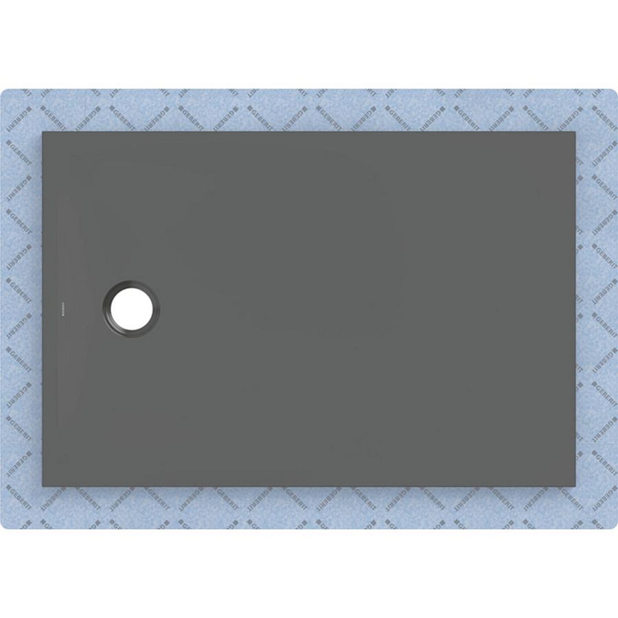 Douchevloer CleanFloor30 geïntegreerd met afdichtingsvlies grafiet: 120x80cm