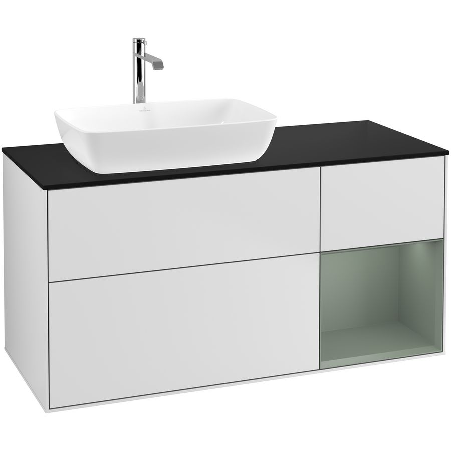 Wastafelonderkast Finion 1200x603x501mm White Matt Lacquer G812GMMT