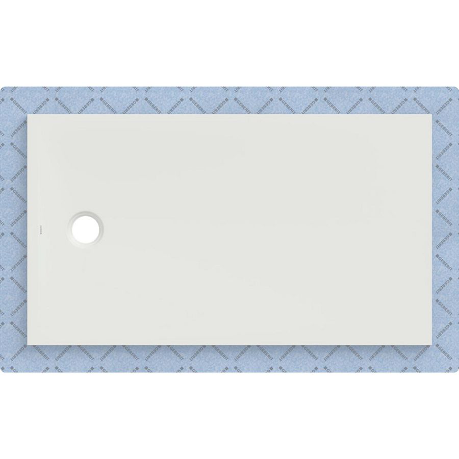 Douchevloer CleanFloor30 geïntegreerd met afdichtingsvlies wit: 140x80cm