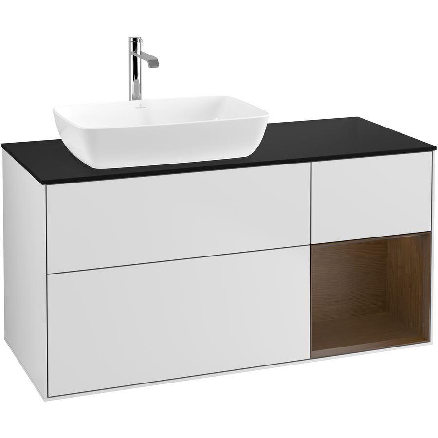 Wastafelonderkast Finion 1200x603x501mm White Matt Lacquer G812GNMT