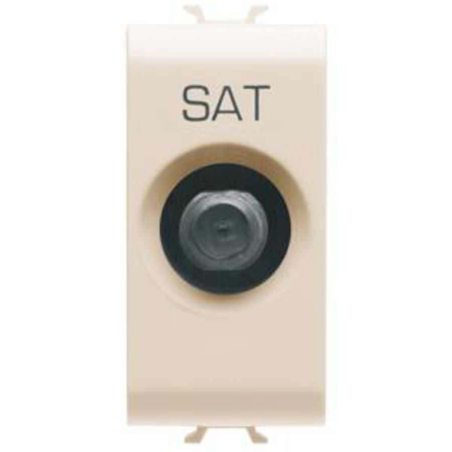 COAXIALE TV/SAT CONTACTDOOS, KLASSE A AFSCHERMING-VROUWELI