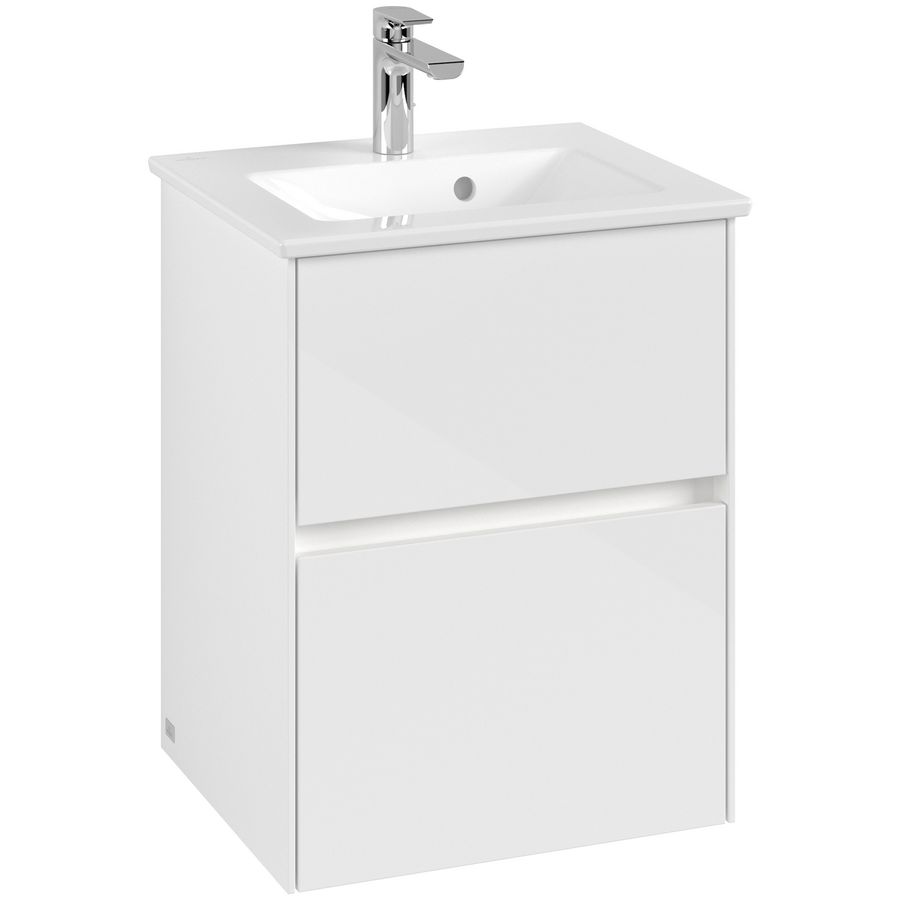 Wastafelonderkast Collaro 472x610x404mm Glossy White C141B0DH