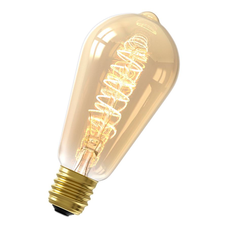 LED-lamp flexibel filament ST64 E27 3.8W 250lm 2100K goud