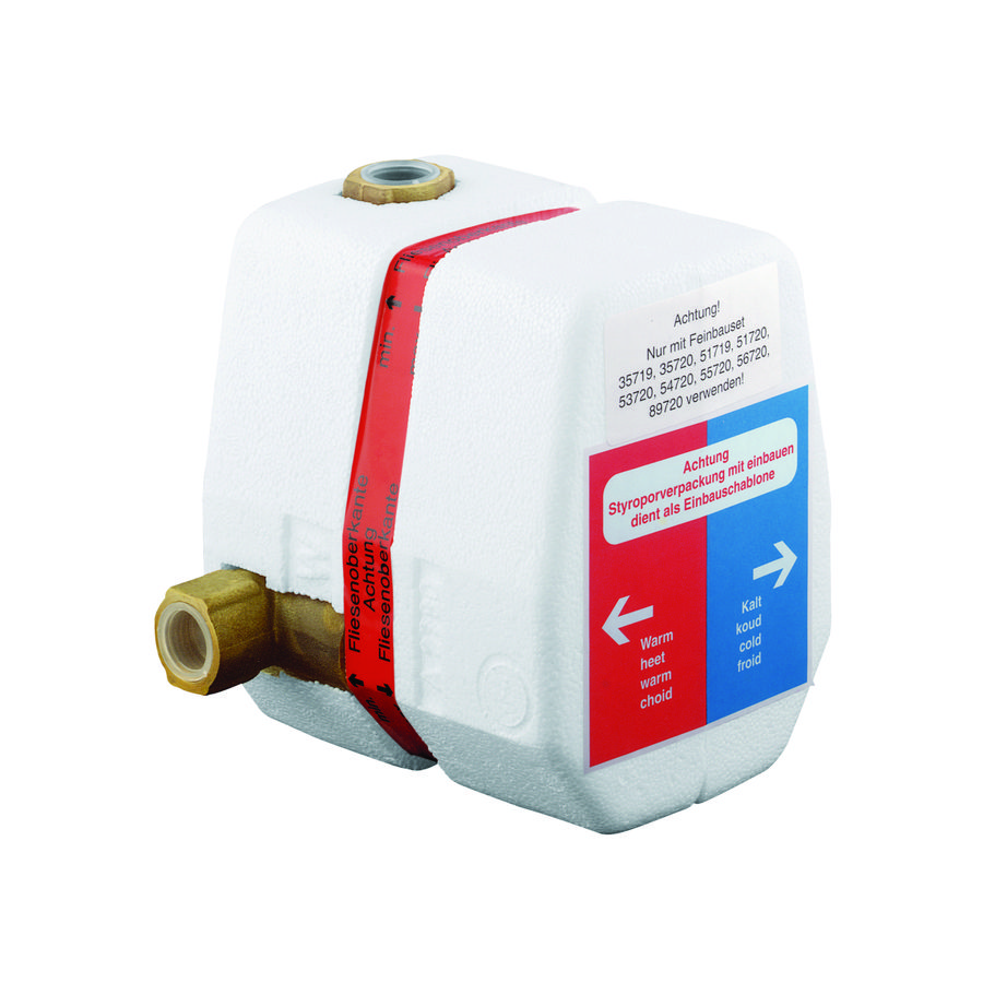 inbouwdeel thermostaat 1/2" m. stopkraan
