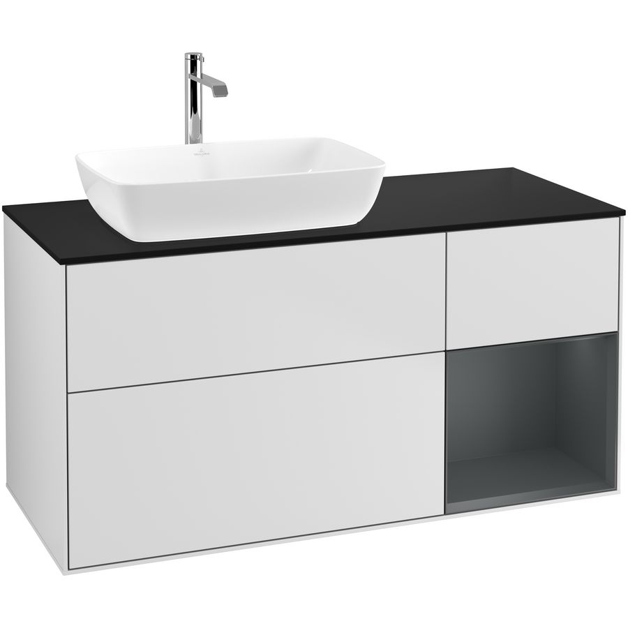 Wastafelonderkast Finion 1200x603x501mm White Matt Lacquer G812HGMT