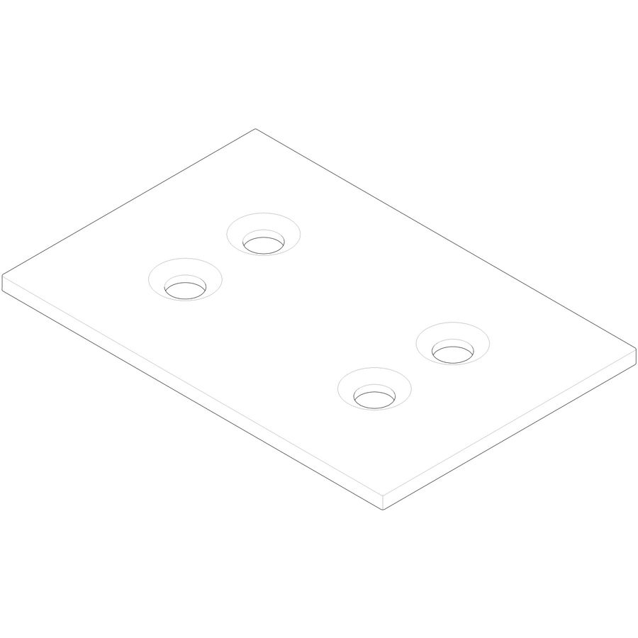 Inleg voor voetenbad 585x390x20mm