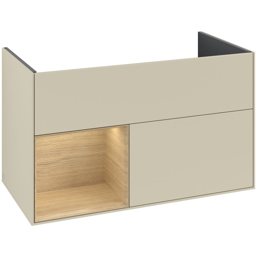 Wastafelonderkast Finion 996x591x498mm S.Grey Matt Lacquer G030PCHJ