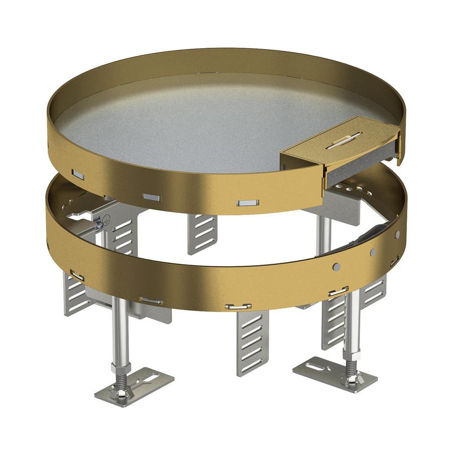 Ronde cassette met snoeruitgang Ø275mm Messing