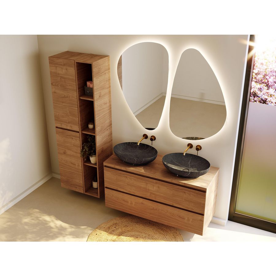 Counter Top+BC SPR-UP_46 120 +2bowls Caramel Oak