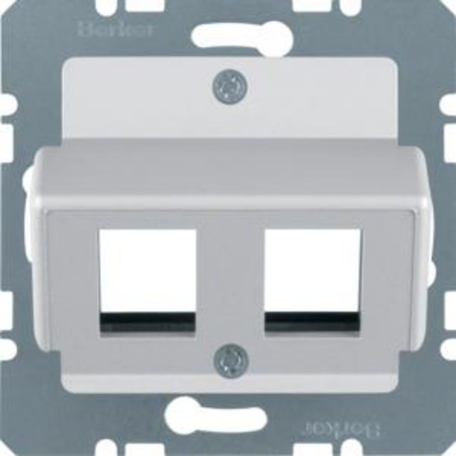 Centraalplaat v 2 AMP-jacks alulook mat