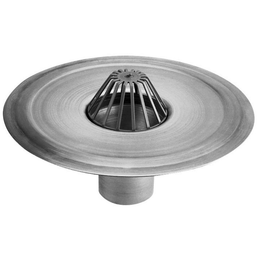 Steekstuk alu. geforceerd MO 100mm met PVC bladvanger VVE=6
