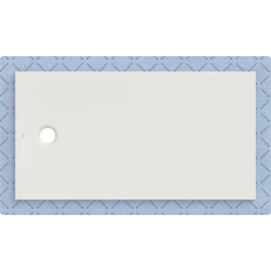 Douchevloer CleanFloor30 geïntegreerd met afdichtingsvlies wit: 150x80cm