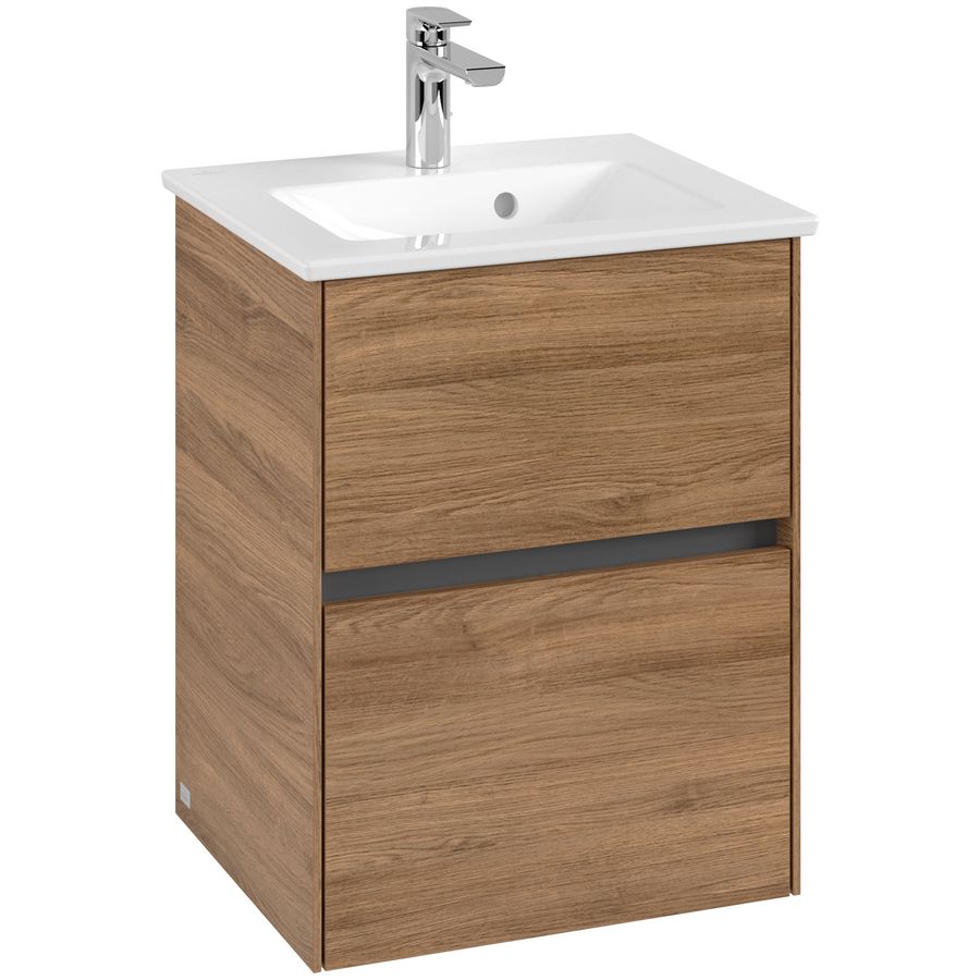 Wastafelonderkast Collaro 472x610x404mm Oak.Kans C14100RH