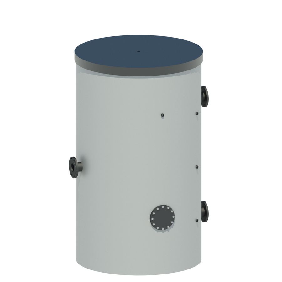 Isolatie buffervat 1200L verwarmen(+koel)