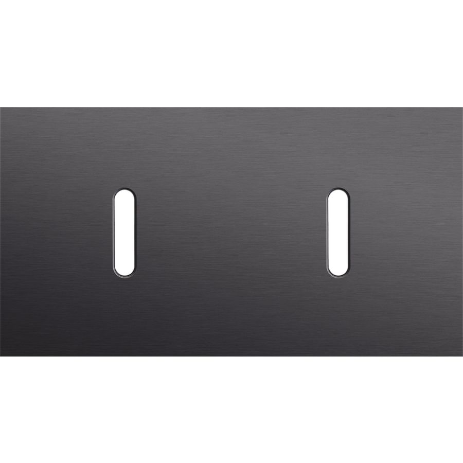 Tweevoudige afdekpl. horizontaal 71mm centerafstand twee enk