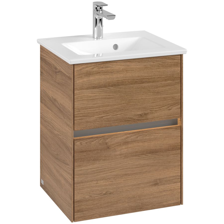 Wastafelonderkast Collaro 472x610x404mm Oak.Kans C141B0RH