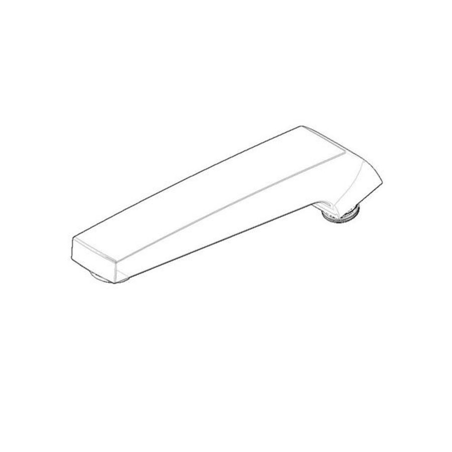 Uitloop 45x79x226mm chr