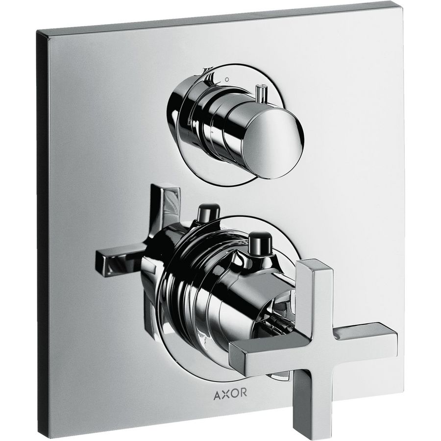 Afbouwdeel AXOR Citterio inbouw thermostaat+stopkraan+kruisgrepen chroom