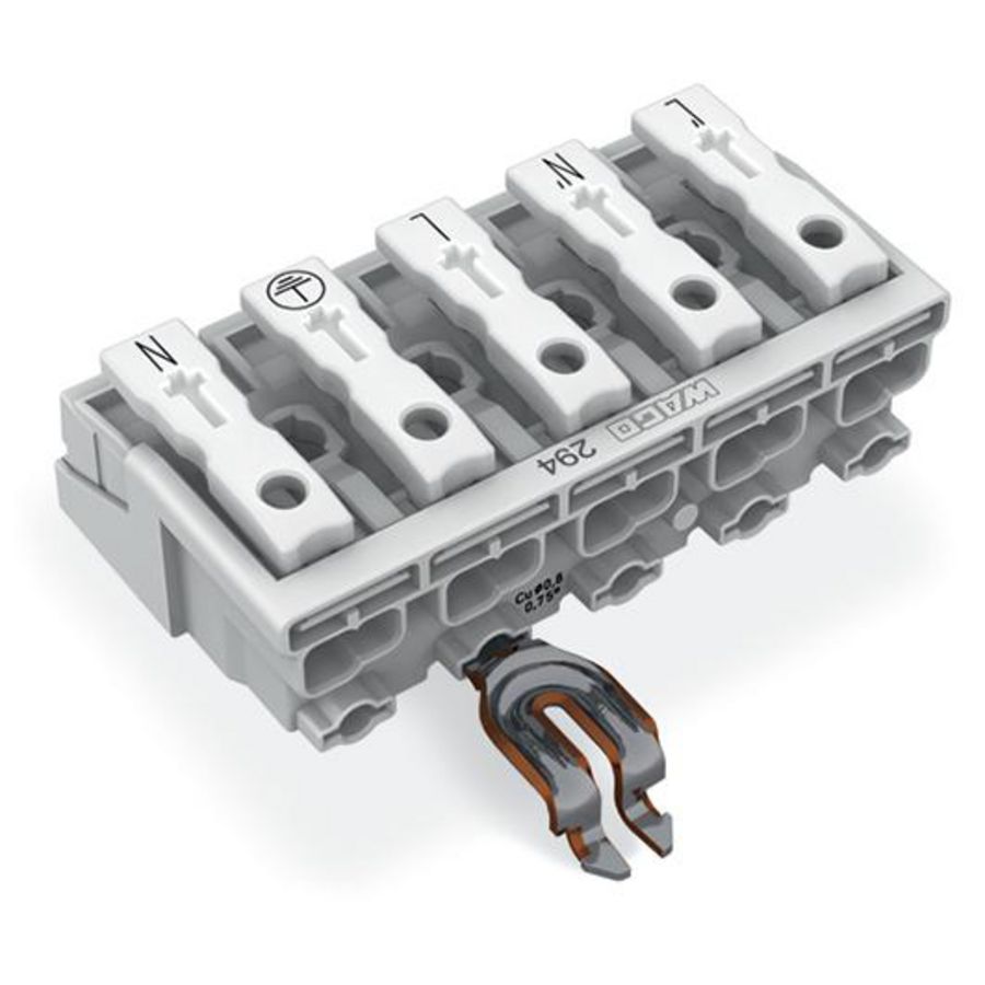 Kroonklem Drukknop extern HA PE-klikcontact 294-4325 VVE=250